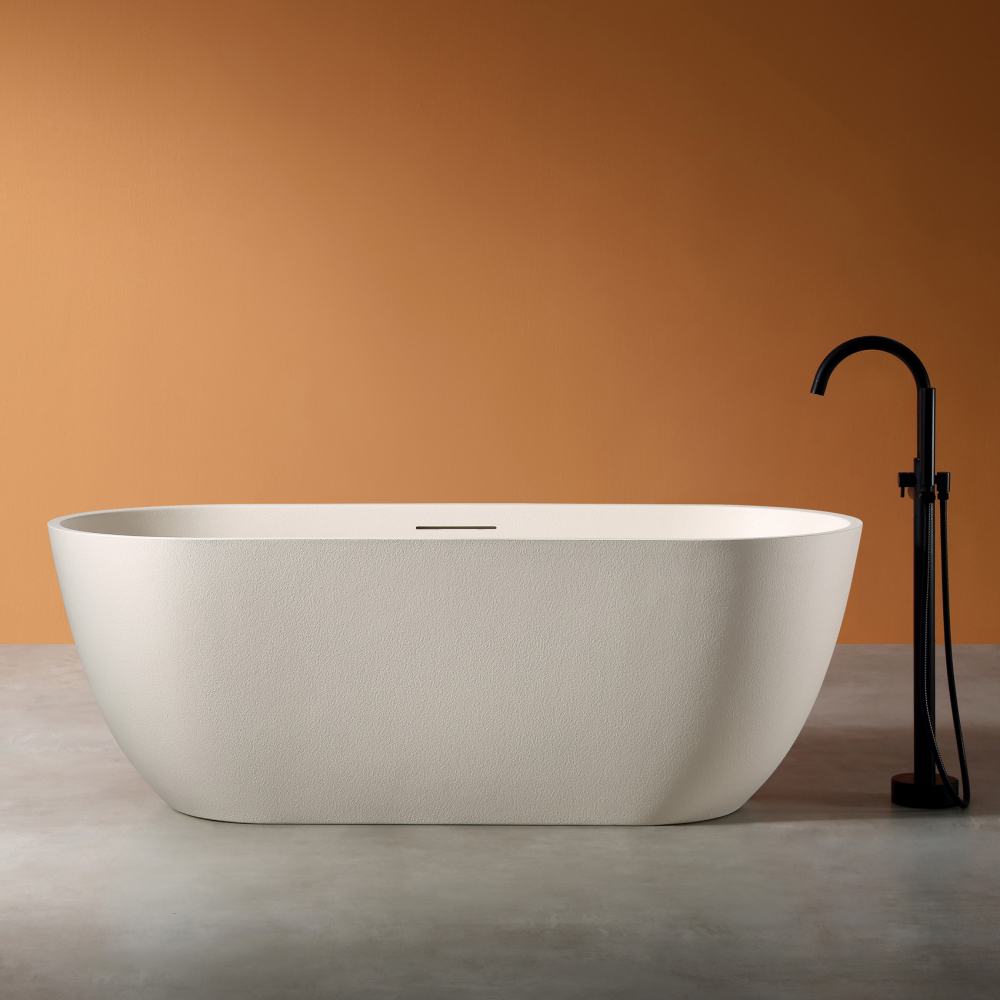 Ванна отдельностоящая 170х75 Abber Frankfurt AM9941MBE светло-бежевая матовая 