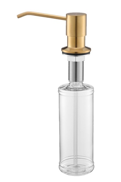 Дозатор для жидкого мыла Paulmark Rein D002-BG брашированное золото 