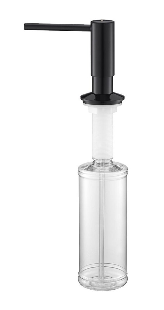 Дозатор для жидкого мыла Paulmark Decus D004-GB глянцевый чёрный 