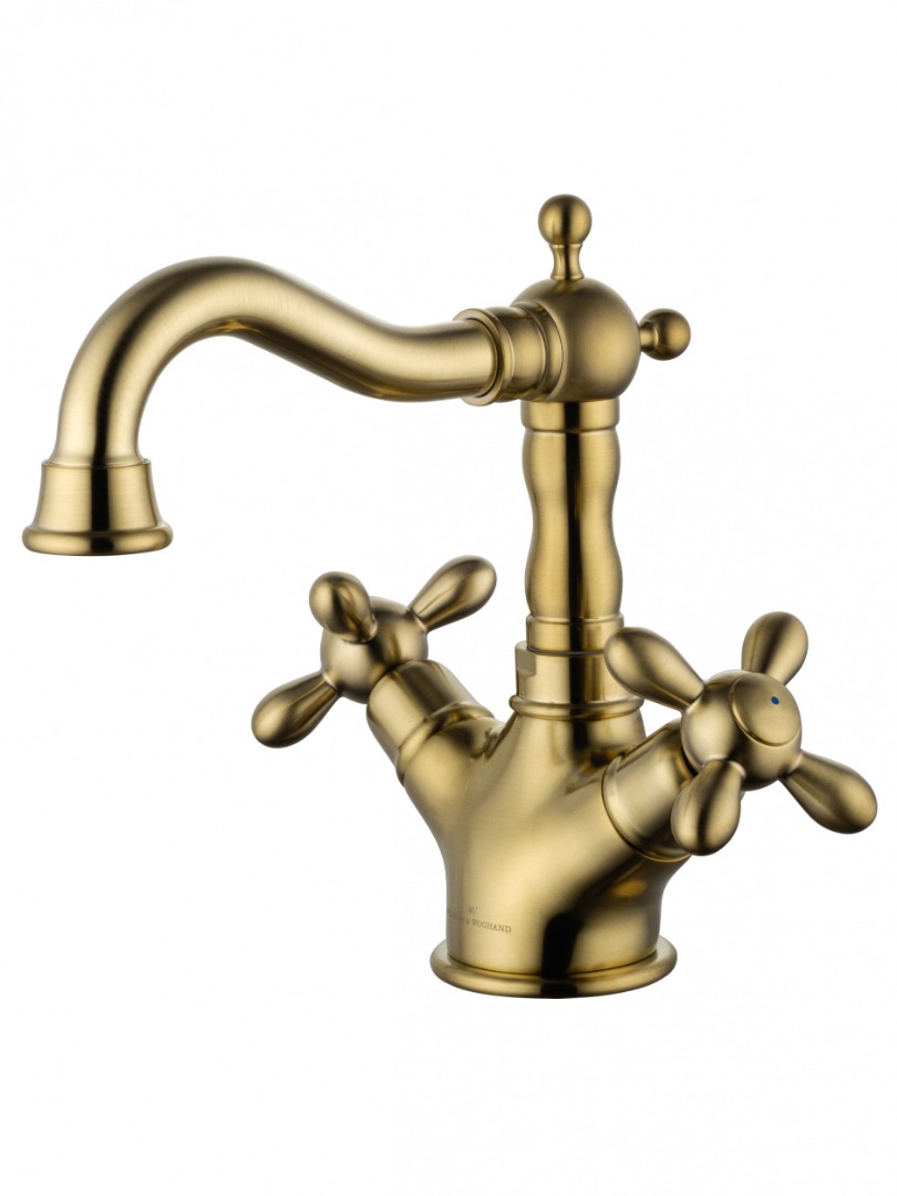 Смеситель для раковины Wonzon&Woghand Retro WW-88139020-BG брашированное золото 