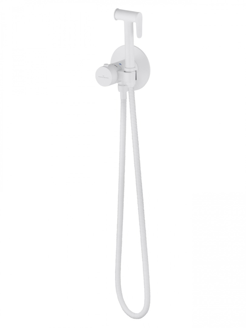 Смеситель с гигиеническим душем   Wonzon&Woghand WW-88829909-MW белый матовый 