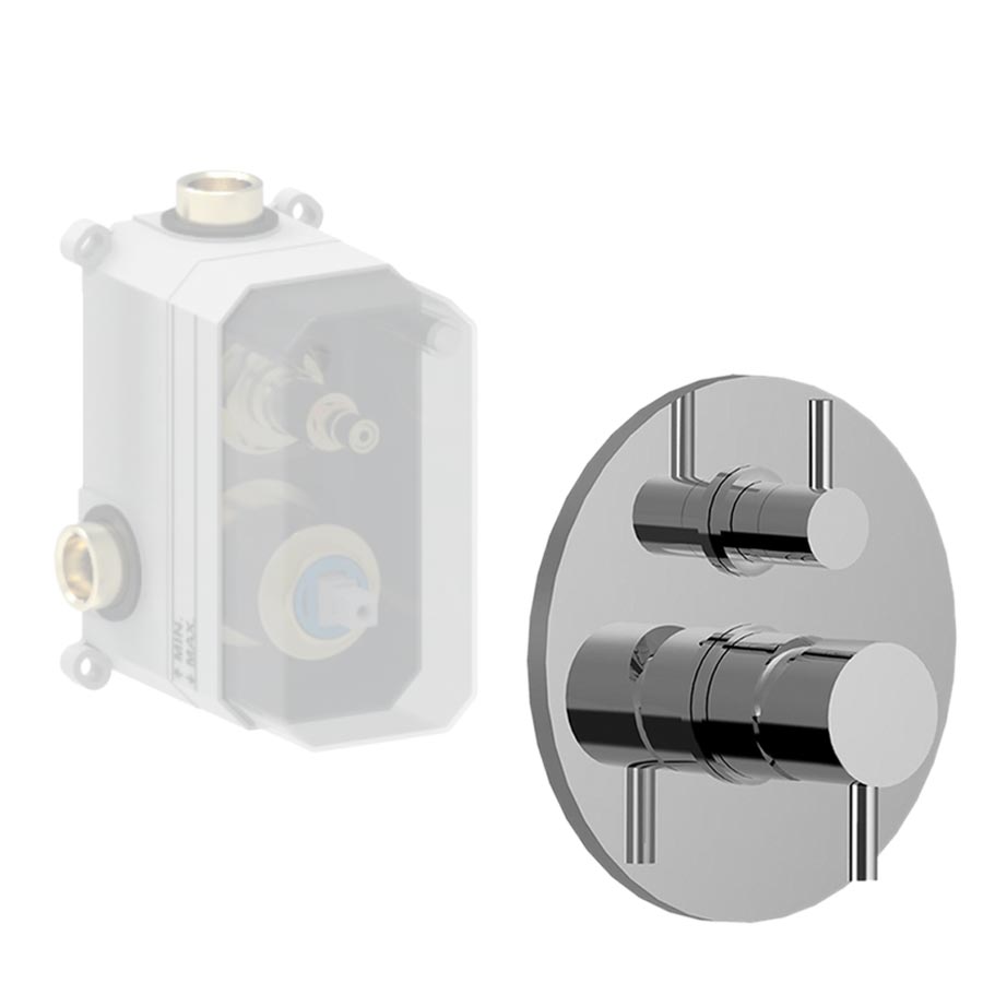 Смеситель для ванны и душа Giulini My Future F5964-2EP хром 