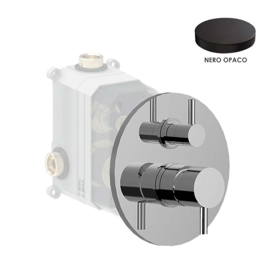 Смеситель для ванны и душа Giulini MyFuture F5964-2EPNO черный матовый 