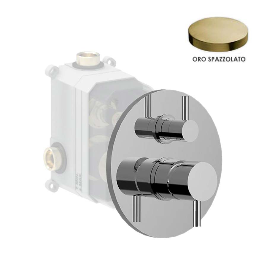 Смеситель для ванны и душа Giulini MyFuture F5964-2EPOSP золото брашированное 