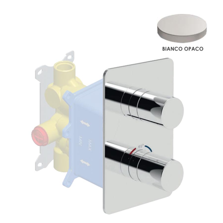 Смеситель для ванны и душа Giulini F8276EPBO белый матовый 