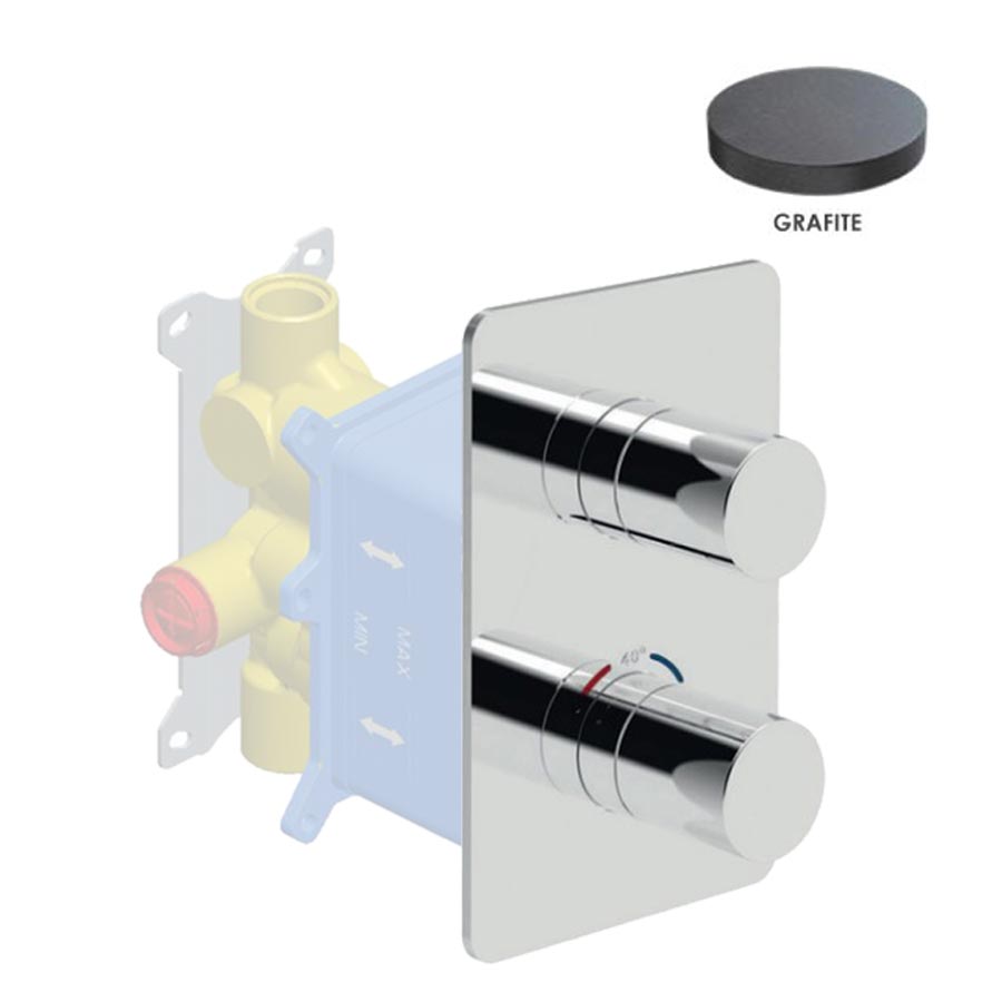 Смеситель для ванны и душа Giulini F8276EPGF графит матовый 