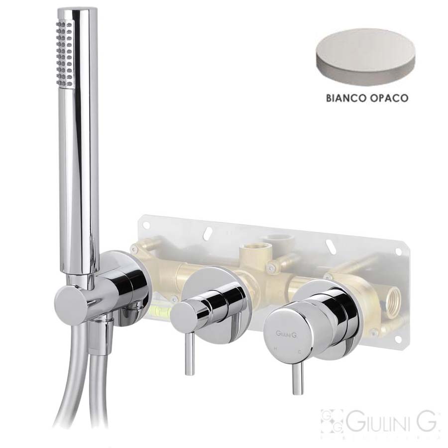 Смеситель для ванны и душа Giulini My Future F59X5301EPBO белый матовый 