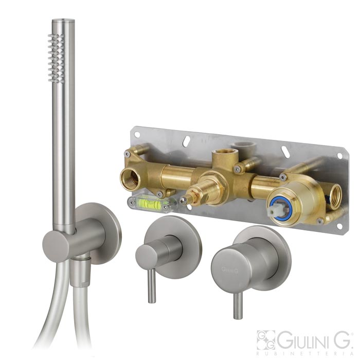 Смеситель для ванны и душа Giulini My Future 59X5301 никель матовый 