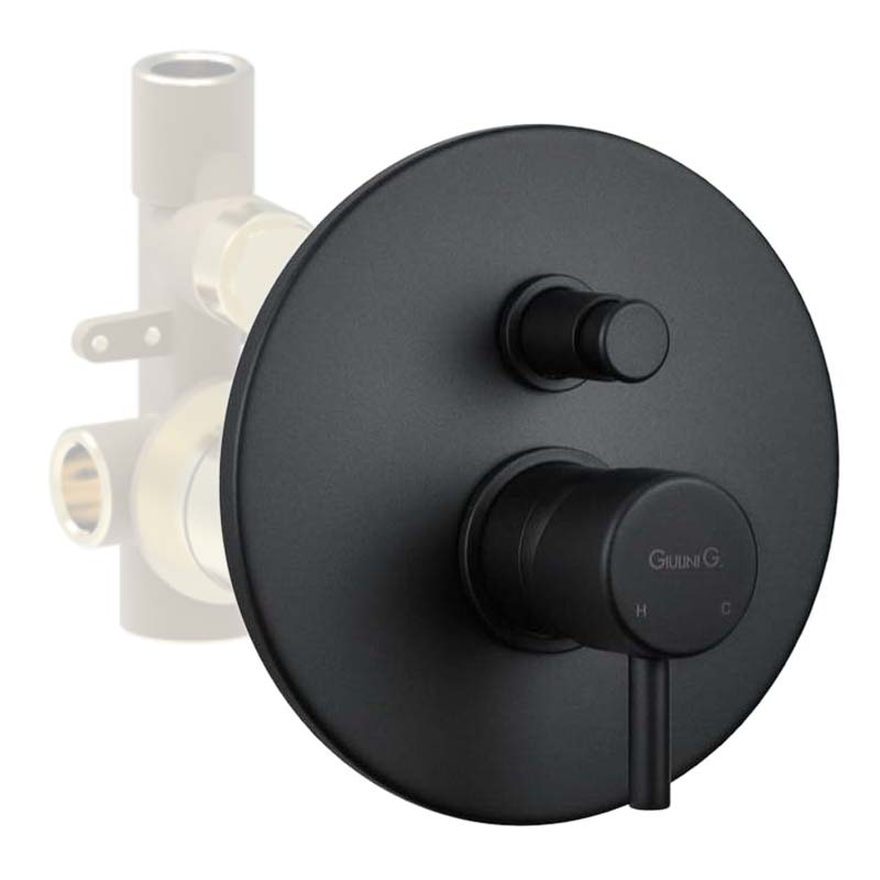 Смеситель для ванны и душа Giulini My Future F5963EPNO черный матовый 
