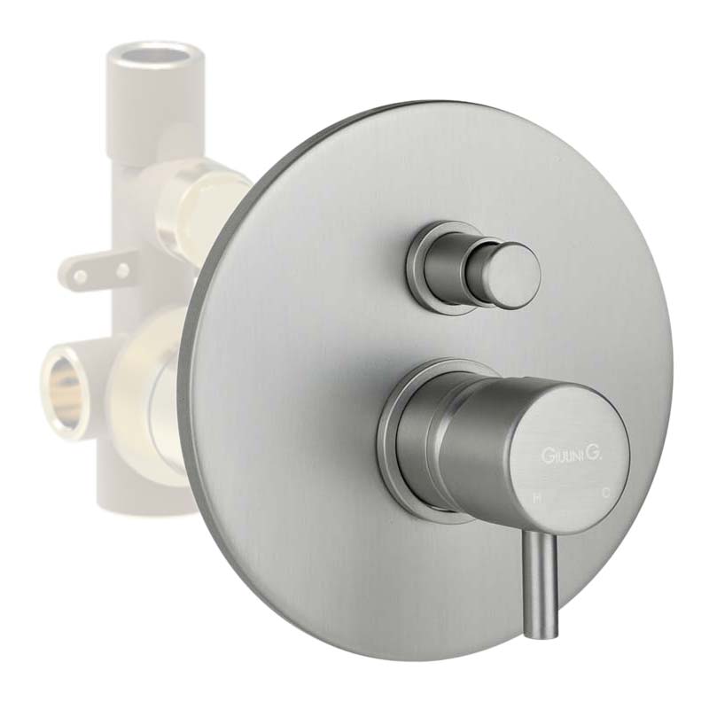 Смеситель для ванны и душа Giulini My Future F5963EPNKO никель матовый 