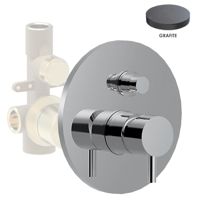 Смеситель для ванны и душа Giulini My Future F5963EPGF графит матовый 