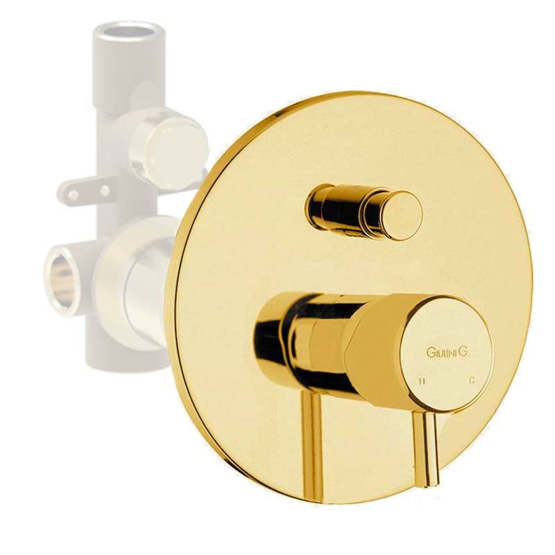 Смеситель для ванны и душа Giulini My Future F5963EPO золото 