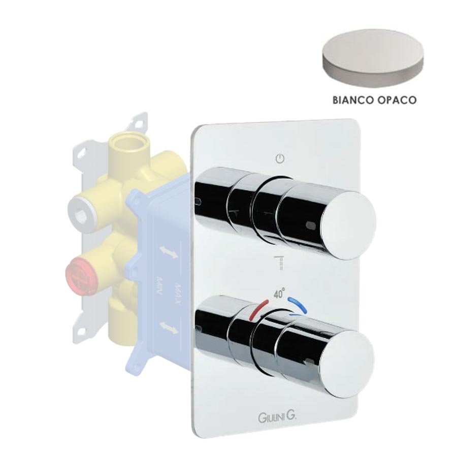 Смеситель для ванны и душа Giulini F8277EPBO белый матовый 