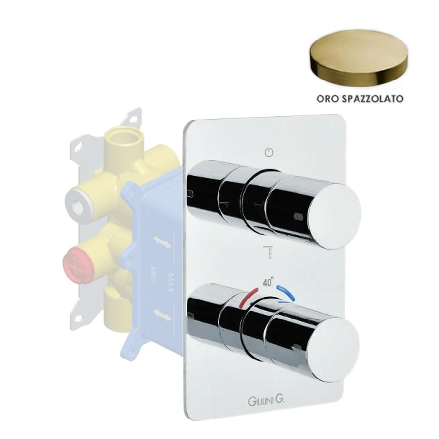 Смеситель для ванны и душа Giulini F8277EPOSP золото брашированный 