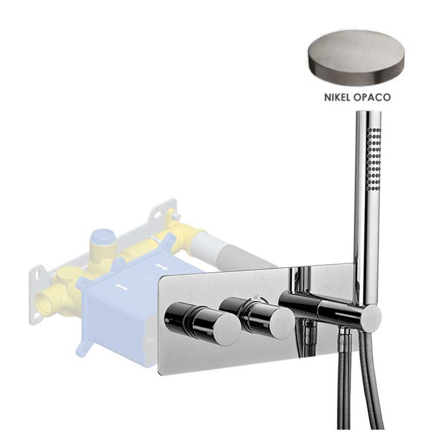 Смеситель для ванны и душа Giulini Termostatico F8278EPNKO никель матовый 