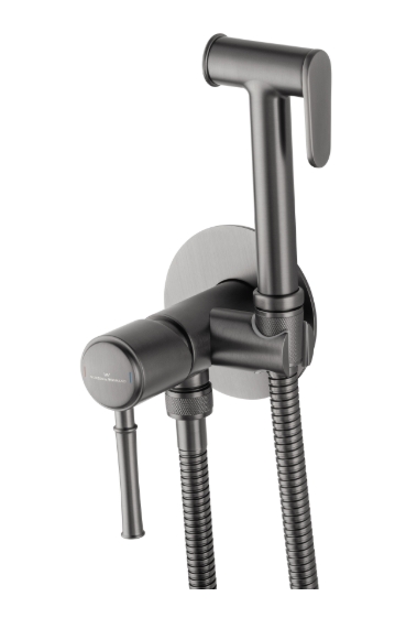 Смеситель с гигиеническим душем Wonzon&Woghand Tor WW-88829073-BGM темный графит 