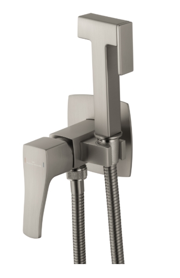 Смеситель с гигиеническим душем Wonzon&Woghand Flex WW-88829072-BN брашированный никель 