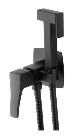Смеситель с гигиеническим душем Wonzon&Woghand Flex WW-88829072-MB черный матовый 