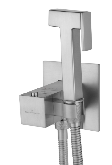Смеситель с гигиеническим душем Wonzon&Woghand WW-88829910-BN брашированный никель 
